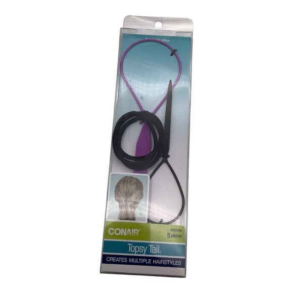 Conair Topsy Tail 5 Pieces Pack For Multiple Hairstyles 55579V For Women & Girls - Picture 1 of 7
